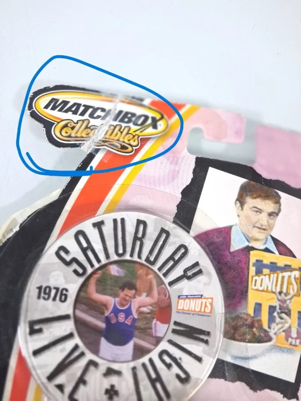 Matchbox Collectibles Saturday Night Live Ford Truck 1976 Belushi Donuts 2002